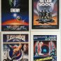 SCIENCE-FICTION - LOT of 4 FLYERS/PRESSBOOKS (1980/1988 ) -  NICE