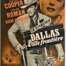DALLAS (1950) GARY COOPER - FRENCH PRESSBOOK - LITHO