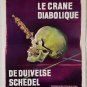 THE SKULL (1965) PETER CUSHING / CHRISTOPHER LEE - Belgian 14x22 - NICE ARTWORK
