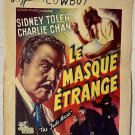 THE JADE MASK (I945) SYDNEY TOLER / CHARLIE CHAN - GREAT Belgian 16x22