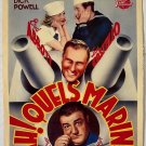 IN THE NAVY (1948) ABBOTT & COSTELLO - Original Belgian First release - 14x21