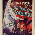 KING OF THE ZOMBIES (1941) DICK PURCELL - Belgian 12x17 GREAT ARTWORK