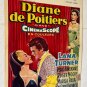 DIANE (1956) LANA TURNER / ROGER MOORE - Belgian 14x22 - NICE ARTWORK