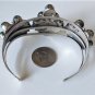 Southwest Navajo Tribal Sterling Silver Malachite Cuff Bracelet Lot Lg Size