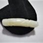 Antique Chinese White Hetian Jade Curved Dragon Bead 1