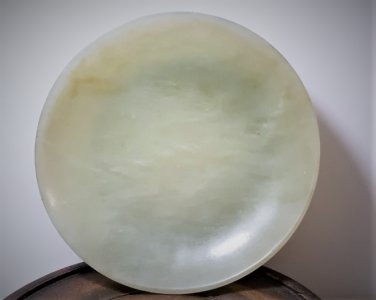 Antique Chinese Carved Jade Qing Small Plate #2