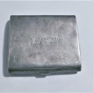 Vintage 925 Silver Cigarette Case w Etched Floral Wreath Thomae Co.