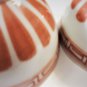 Antique Pair Ming Yongle Mark Iron Red Porcelain Cups