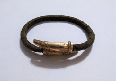 Antique Victorian Gold Filled Bypass Wrapped Wire Bracelet