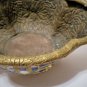 Antique Chinese Lobed Champleve Enamel Gilt Bronze Bowl
