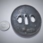 Antique Lg Edo Samurai Katana Sword Tsuba Cast Bronze Mice Food Bundles Signed