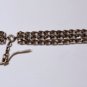 Victorian 14K Repousse Late Baroque Rococo Floral Scroll Urn Watch Fob Chain