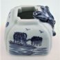 Antique Chinese Blue & White Porcelain Li Dragon Brush Washer
