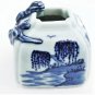 Antique Chinese Blue & White Porcelain Li Dragon Brush Washer