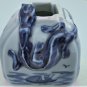 Antique Chinese Blue & White Porcelain Li Dragon Brush Washer