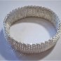 Vintage Sterling Silver Mesh Bangle