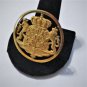 Antique Victorian Gilt Silver Royal Heraldic European Insignia Pin Brooch