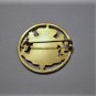 Antique Victorian Gilt Silver Royal Heraldic European Insignia Pin Brooch