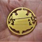 Antique Victorian Gilt Silver Royal Heraldic European Insignia Pin Brooch