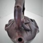 Antique Chinese Yixing Zisha Purple Clay Cabbage & Caterpillar Handmade Teapot