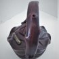 Antique Chinese Yixing Zisha Purple Clay Cabbage & Caterpillar Handmade Teapot