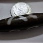 Tibetan 2-Eyed Ritual Symbol Oily Agate Dzi Bead 5.5 CM