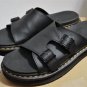 Dr Martens DAX Black Hydro Leather Slide Sandals 11 US Men EU 44 UK 10 HTF