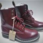 Dr. Martens Pascal Cherry Shiraz Buttero Leather 8-Eye Boots 10 W EU 42 UK8