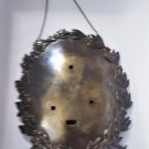 Antique 900 Silver Large Baroque Hanging Medallion Plaque
