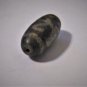 Old Tibetan 2-Eyed Cosmological Man Used Weathered Oily Agate Dzi Bead 4.5 CM