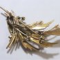 Vtg 14K Deco Floral Pin Brooch with Imperial Emerald Jade & Pearl