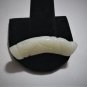 Antique Chinese White Hetian Jade Curved Dragon Pendant 2