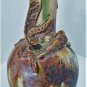 Antique Chinese Tang Sancai Li Dragon Tall Neck Vase