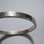 Vintage Sterling Silver TIFFANY Notes Script Bangle Bracelet ~8"