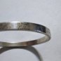 Vintage Sterling Silver TIFFANY Notes Script Bangle Bracelet ~8"