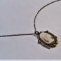 Victorian 800 Silver Marcasite Rare Minerva Cameo Pendant Necklace Grand Tour