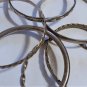 Vintage Sterling 925 Silver Bangles Stack Lot Collection MEXICO & ITALY