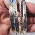 Vintage Sterling Silver MEXICO Stamped Bangle Bracelets Lot Collection 58.3 Gr