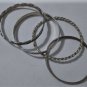 Vintage Sterling Silver MEXICO Stamped Bangle Bracelets Lot Collection 58.3 Gr