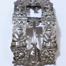 19th C. Dutch Copy of Baroque French Renaissance Revival Sterling Silver Buckle L 19th C