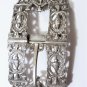 19th C. Dutch Copy of Baroque French Renaissance Revival Sterling Silver Buckle L 19th C