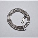 Vintage Sterling Silver Fine Link Snake Chain Necklace 19"