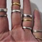 Vintage Sterling Silver Assorted Rings Lot Collection of Nine~ 42 Gr