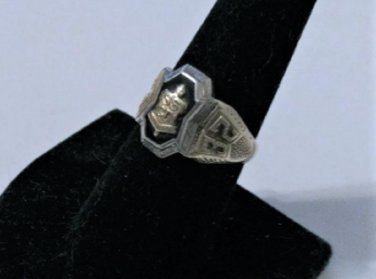 Vintage Art Deco 10K SSCD 1932 High School Ring Size 9.5