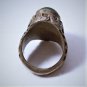 Antique Sassanian Persian Chrysoprase in Cast Silver Ring 9
