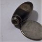 Old Tibetan Used Weathered Oily Agate 2-Eye 2-Money Hook Dzi Bead 4.4 CM
