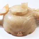 Antique Chinese Song to Ming Jade Dragon Turtle Teapot