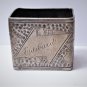 Antique Victorian Aesthetic Sterling Silver Square Napkin Ring