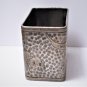 Antique Victorian Aesthetic Sterling Silver Square Napkin Ring