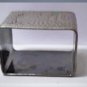 Antique Victorian Aesthetic Sterling Silver Square Napkin Ring